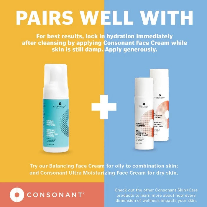  Consonant Foaming Face Wash pairs with 